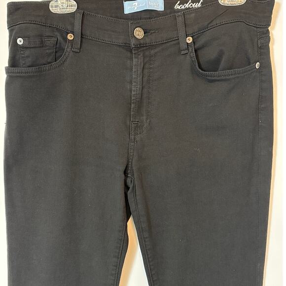 7 For All Mankind b(air) Bootcut Denim Jeans Black Size 31 Mid-Rise Dressy - Picture 3 of 13